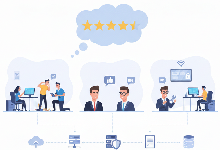Opinie o dostawcach usług informatycznych dla biznesu