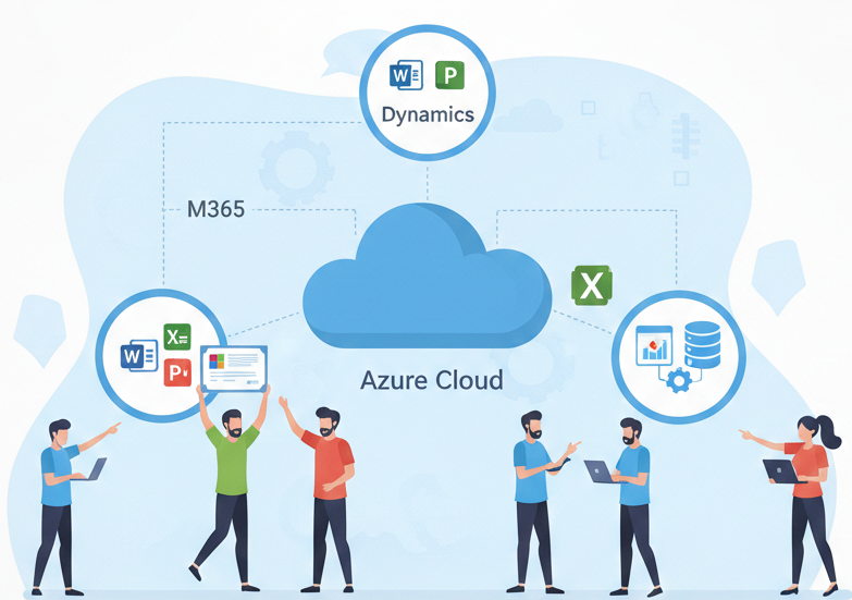 Wdrożenie Microsoft 365 — Cyfrowa Transformacja, Która Zmienia Reguły Gry 3 Ekosystem microsoft azure cloude m365