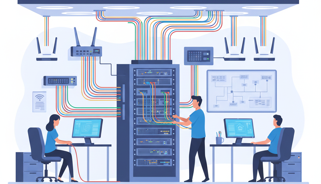 Sieci komputerowe Warszawa - Tworzenie i wsparcie 1 Infrastruktura sieciowa okablowanie Lan