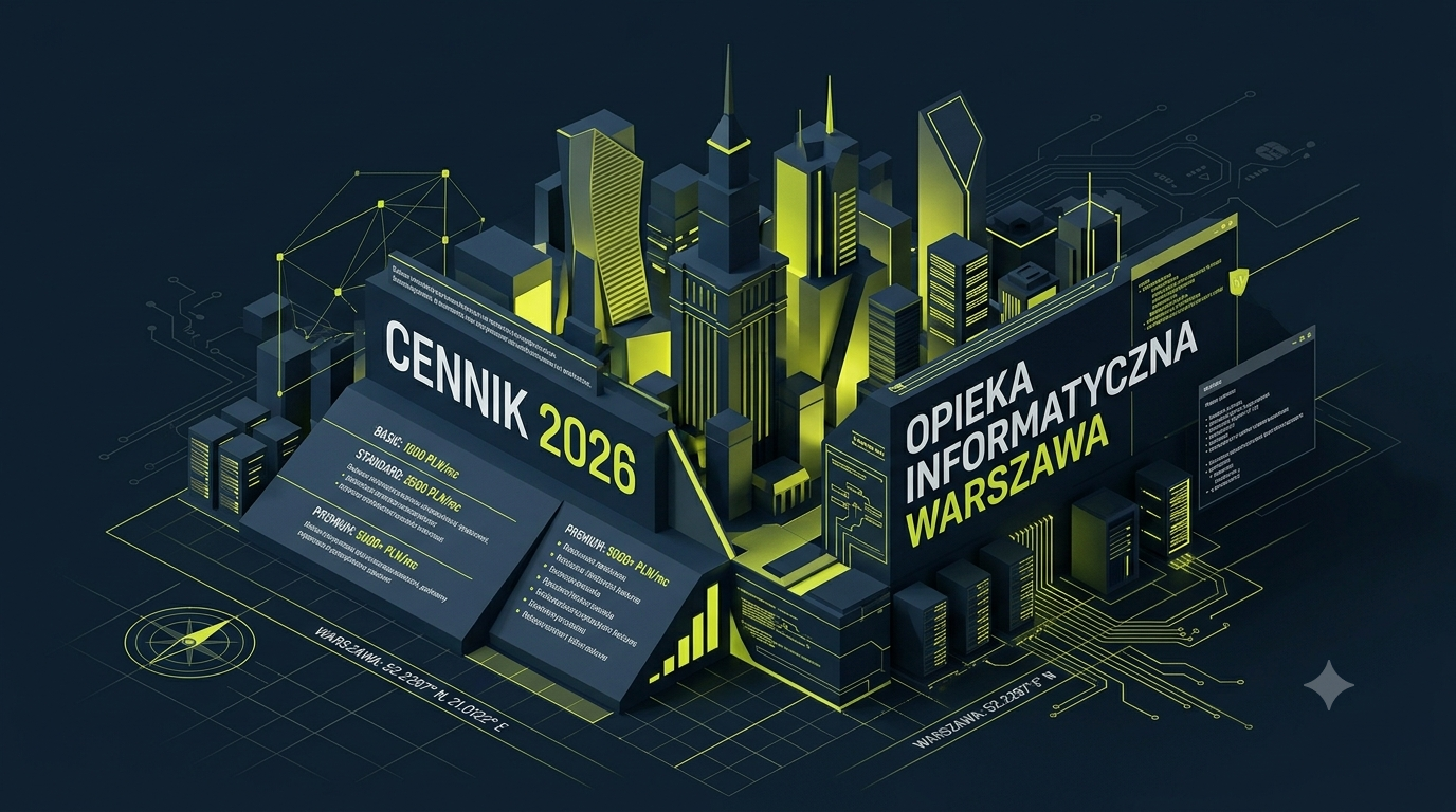 Ile kosztuje opieka informatyczna w Warszawie? Cennik 2026